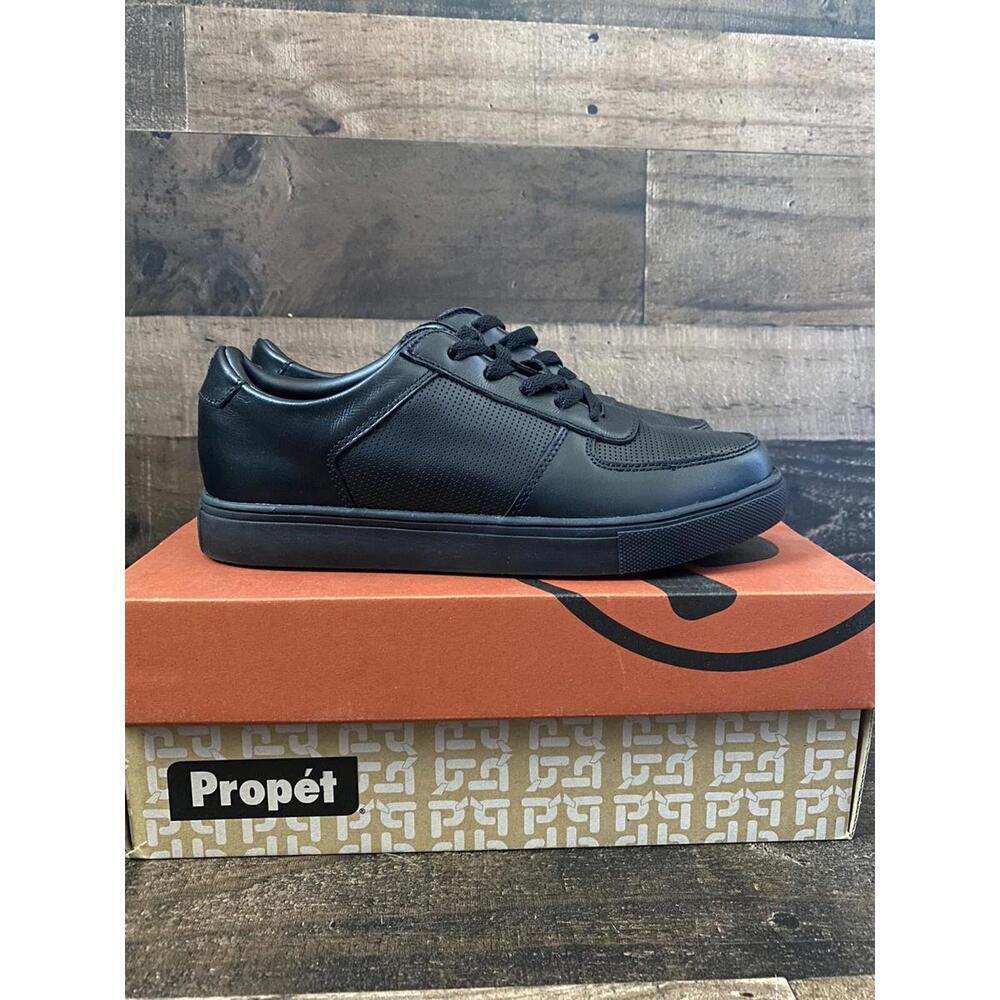 Brand New Propet Women's Size 8 Black Lace Up Walking Comfort Sneakers Shoes